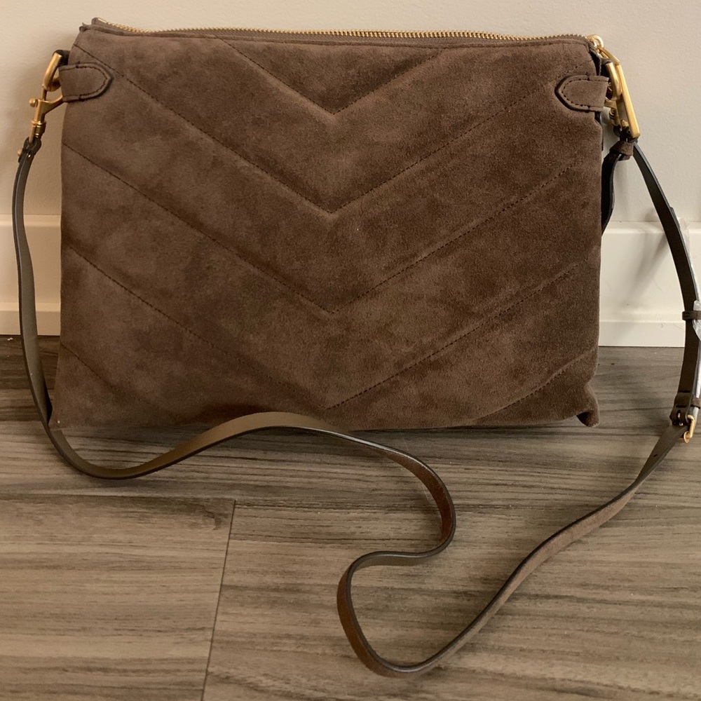 Rebecca Minkoff Suede clutch/crossbody